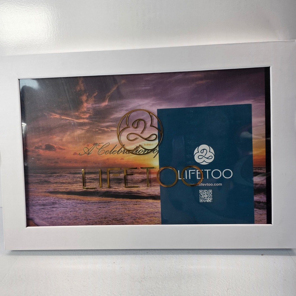 LIFETOO Ocean Sunset Celebration of Life Funeral Guest Book Memorial Service NEW